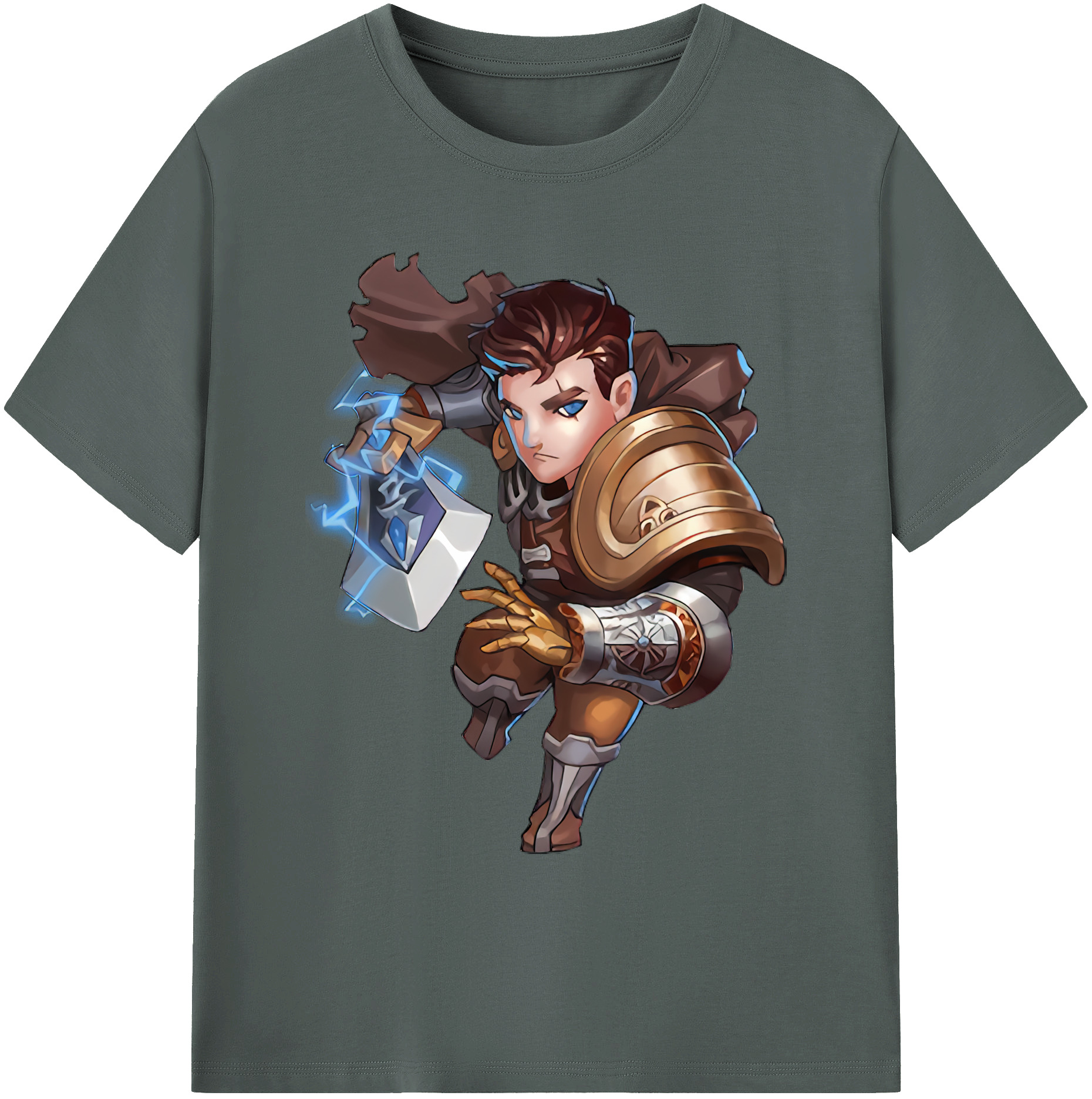 リーグ・オブ・レジェンド League of Legends LOL 綿100％ メンズ半袖Tシャツ｜肌触りやわらか＆通気性